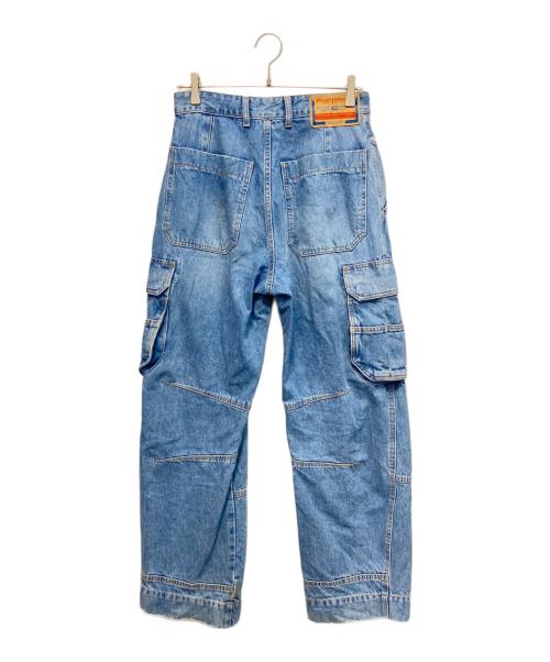 DIESEL（ディーゼル）DIESEL (ディーゼル) デニムパンツ D-FISH-CARGO ブルー サイズ:W26の古着・服飾アイテム