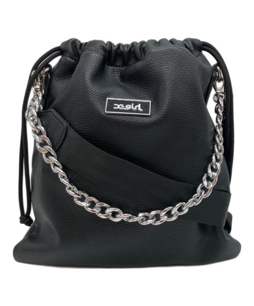 X-GIRL（エックスガール）X-GIRL (エックスガール) 2WAYショルダーバッグ 105233053010 ブラックの古着・服飾アイテム