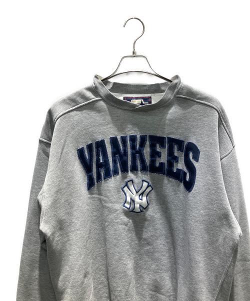 YANKEES（ヤンキース）YANKEES (ヤンキース) STARTER (スターター) スウェット グレー サイズ:Mの古着・服飾アイテム