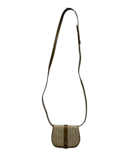 CELINE（セリーヌ）CELINE (セリーヌ) ショルダーウォレット ベージュ×ブラウンの古着・服飾アイテム