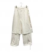 NOMA t.d.ノーマティーディー）の古着「レイヤードパンツ」｜ホワイト