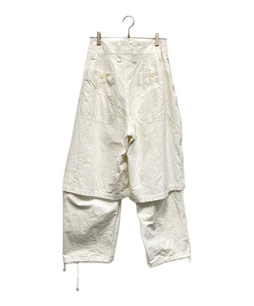 NOMA t.d.（ノーマティーディー）NOMA t.d. (ノーマティーディー) レイヤードパンツ ホワイト サイズ:1の古着・服飾アイテム