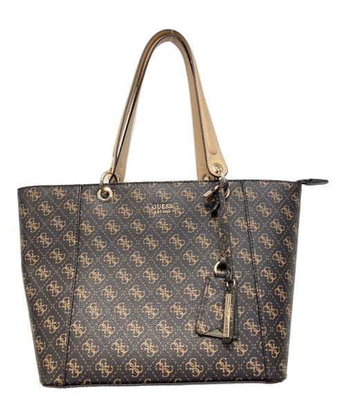 GUESS（ゲス）GUESS (ゲス) トートバッグ ブラック×ブラウンの古着・服飾アイテム