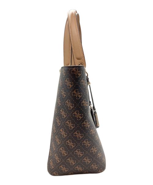 GUESS（ゲス）GUESS (ゲス) トートバッグ ブラック×ブラウンの古着・服飾アイテム