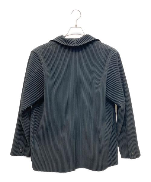HOMME PLISSE ISSEY MIYAKE（オム プリッセ イッセイ ミヤケ）HOMME PLISSE ISSEY MIYAKE (オム プリッセ イッセイ ミヤケ) プリーツジャケット ブラック サイズ:Freeの古着・服飾アイテム