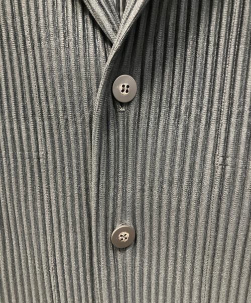 HOMME PLISSE ISSEY MIYAKE（オム プリッセ イッセイ ミヤケ）HOMME PLISSE ISSEY MIYAKE (オム プリッセ イッセイ ミヤケ) プリーツジャケット ブラック サイズ:Freeの古着・服飾アイテム