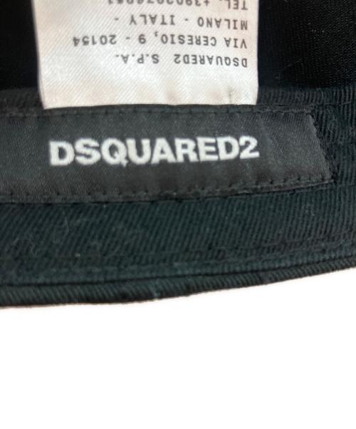 DSQUARED2（ディースクエアード）DSQUARED2 (ディースクエアード) ロゴ キャップ ブラックの古着・服飾アイテム