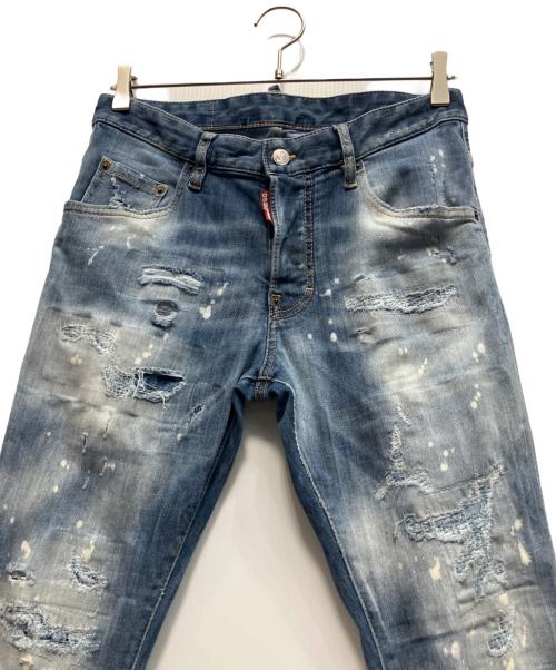 DSQUARED2（ディースクエアード）DSQUARED2 (ディースクエアード) スーパー トゥインキージーンズ インディゴ サイズ:42の古着・服飾アイテム