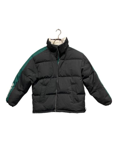 adidas（アディダス）adidas (アディダス) リバーシブルダウンジャケット グリーン×ブラック サイズ:XLの古着・服飾アイテム