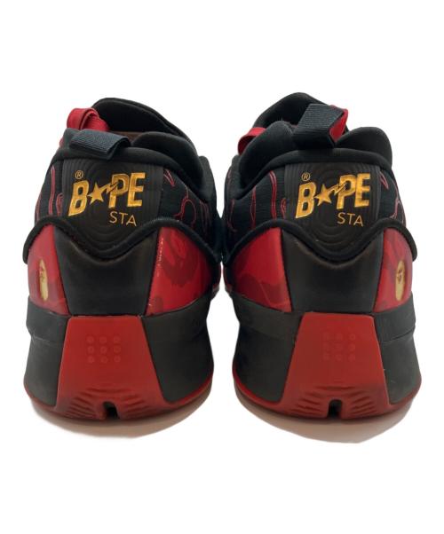 adidas（アディダス）adidas (アディダス) A BATHING APE (ア ベイシング エイプ) ローカットスニーカー レッド×ブラック サイズ:27cmの古着・服飾アイテム