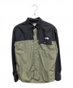 THE NORTH FACEザ ノース フェイス）の古着「長袖シャツ」｜ブラック×カーキ