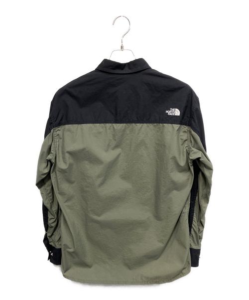 THE NORTH FACE（ザ ノース フェイス）THE NORTH FACE (ザ ノース フェイス) 長袖シャツ ブラック×カーキ サイズ:Mの古着・服飾アイテム