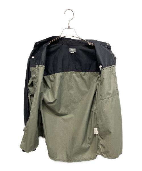 THE NORTH FACE（ザ ノース フェイス）THE NORTH FACE (ザ ノース フェイス) 長袖シャツ ブラック×カーキ サイズ:Mの古着・服飾アイテム