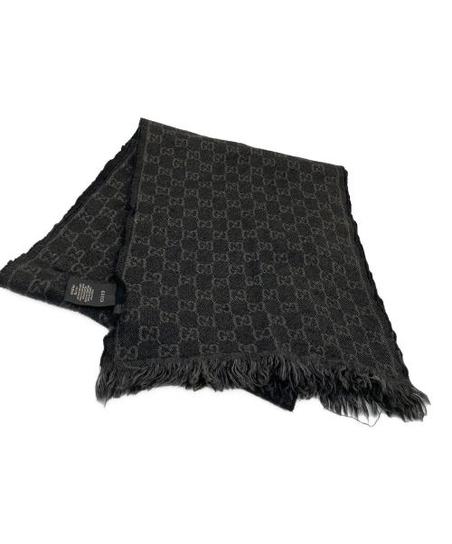 GUCCI（グッチ）GUCCI (グッチ) GUCCI(グッチ)ストール ブラックの古着・服飾アイテム