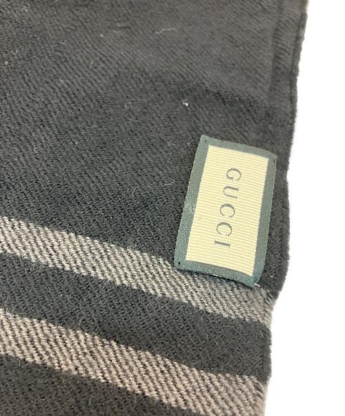GUCCI（グッチ）GUCCI (グッチ) GUCCI(グッチ)ストール ブラックの古着・服飾アイテム