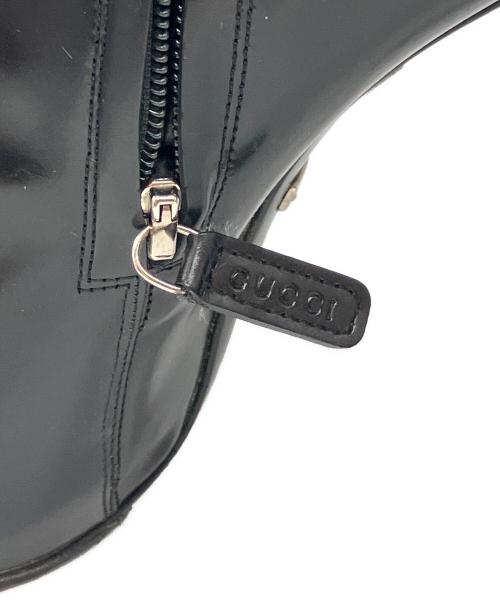 GUCCI（グッチ）GUCCI (グッチ) ハイヒールロングブーツ ブラック サイズ:38の古着・服飾アイテム