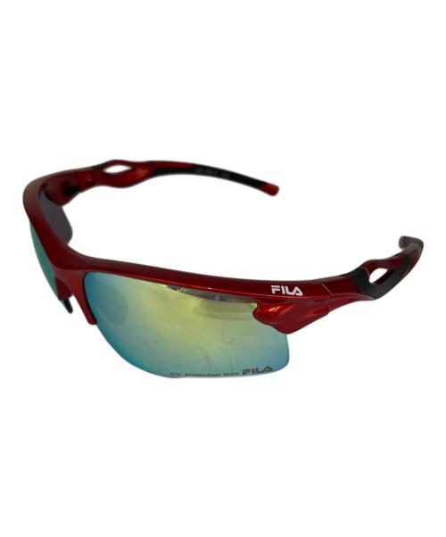 FILA（フィラ）FILA (フィラ) スポーツ サングラス レッドの古着・服飾アイテム