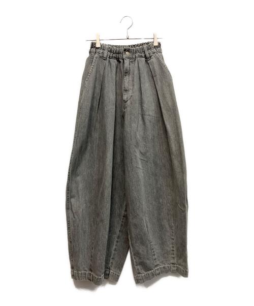 HARVESTY（ハーベスティー）HARVESTY (ハーベスティー) HARVESTY(ハーベスティー)ワイドパンツ グレー サイズ:サイズ1の古着・服飾アイテム