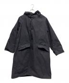 COMOLIコモリ）の古着「ベンタイル フーデットコート」｜ネイビー