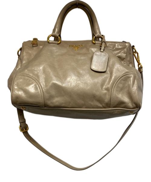PRADA（プラダ）PRADA (プラダ) 2WAYバッグ ベージュの古着・服飾アイテム