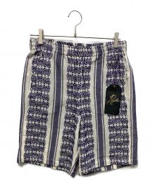 Needles（ニードルズ）の古着「ショートパンツ」｜ホワイト×パープル
