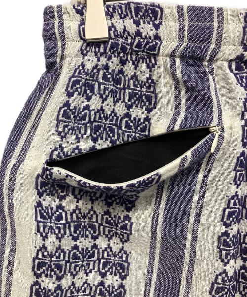 Needles（ニードルズ）Needles (ニードルズ) ショートパンツ ホワイト×パープル サイズ:Sの古着・服飾アイテム