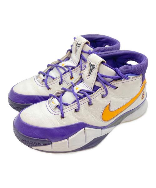 NIKE（ナイキ）NIKE (ナイキ) ハイカットスニーカー ホワイト×パープル サイズ:28cmの古着・服飾アイテム