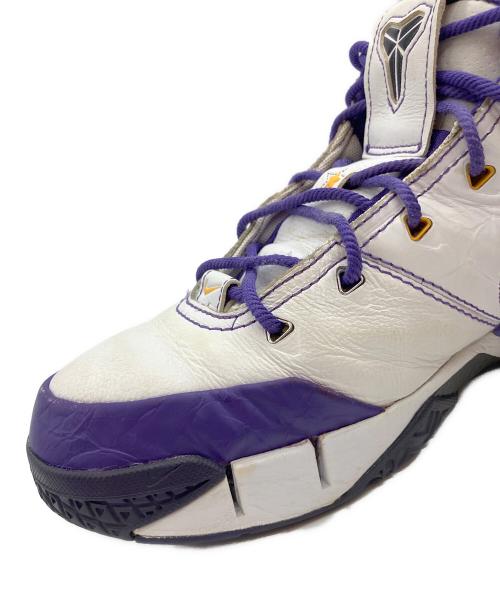 NIKE（ナイキ）NIKE (ナイキ) ハイカットスニーカー ホワイト×パープル サイズ:28cmの古着・服飾アイテム