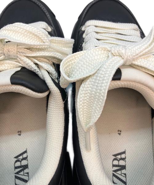 ZARA（ザラ）ZARA (ザラ) チャンキーソールスニーカー ブラック サイズ:27cmの古着・服飾アイテム