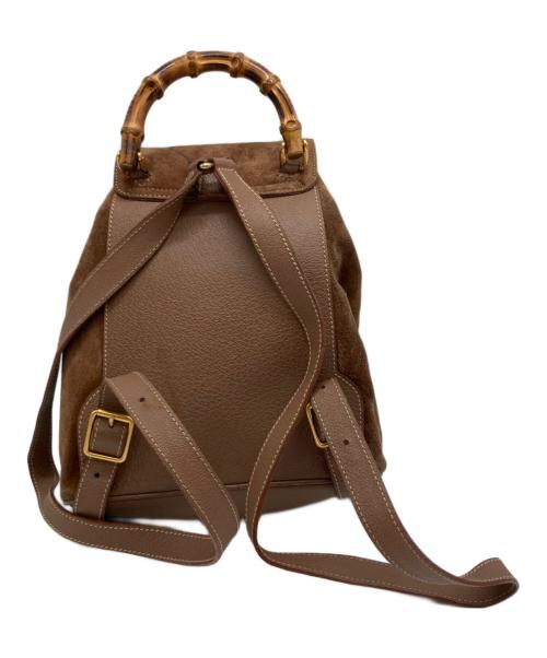 GUCCI（グッチ）GUCCI (グッチ) ミニ バンブー リュック　003・3444・0030 ブラウンの古着・服飾アイテム