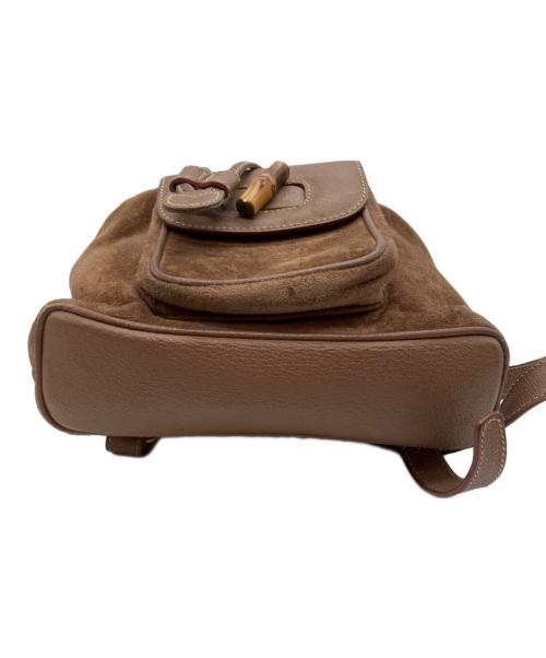 GUCCI（グッチ）GUCCI (グッチ) ミニ バンブー リュック　003・3444・0030 ブラウンの古着・服飾アイテム