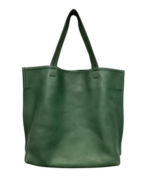 土屋鞄（ツチヤカバン）土屋鞄 (ツチヤカバン) カラーダイアリーコンフィトート　レザートートバッグ グリーンの古着・服飾アイテム