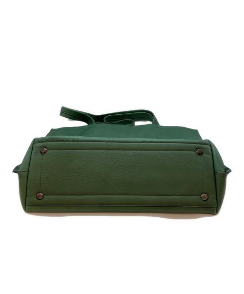 土屋鞄（ツチヤカバン）土屋鞄 (ツチヤカバン) カラーダイアリーコンフィトート　レザートートバッグ グリーンの古着・服飾アイテム