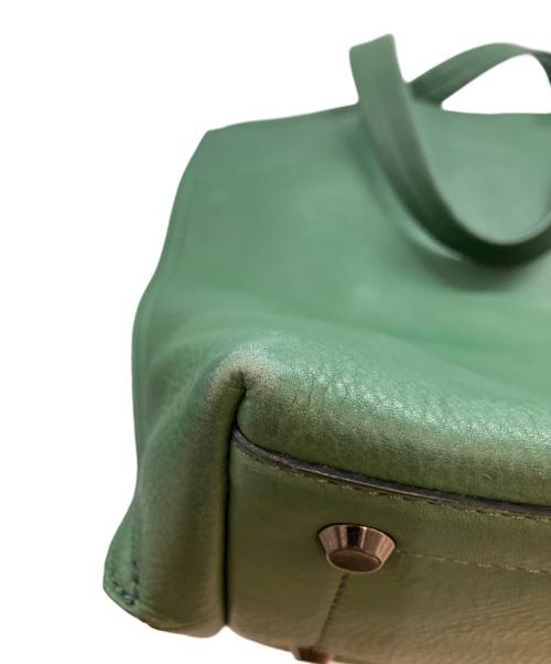 土屋鞄（ツチヤカバン）土屋鞄 (ツチヤカバン) カラーダイアリーコンフィトート　レザートートバッグ グリーンの古着・服飾アイテム