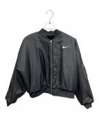 NIKEナイキ）の古着「リバーシブル NSW FAUX FUR BOMBEER ファックスファーボンバージャケット」｜ブラック