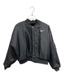 NIKE（ナイキ）の古着「リバーシブル NSW FAUX FUR BOMBEER ファックスファーボンバージャケット」｜ブラック