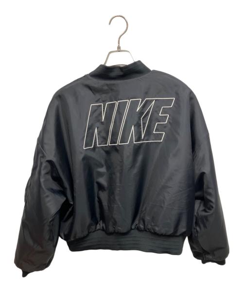 NIKE（ナイキ）NIKE (ナイキ) リバーシブル NSW FAUX FUR BOMBEER ファックスファーボンバージャケット ブラック サイズ:Lの古着・服飾アイテム