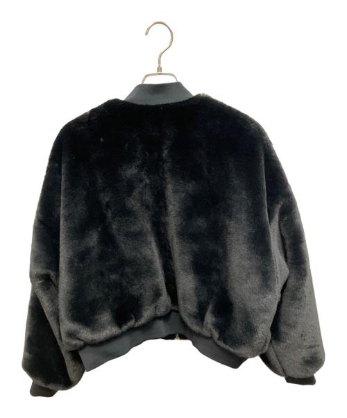 NIKE（ナイキ）NIKE (ナイキ) リバーシブル NSW FAUX FUR BOMBEER ファックスファーボンバージャケット ブラック サイズ:Lの古着・服飾アイテム