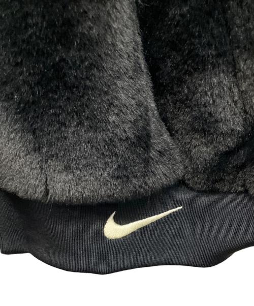 NIKE（ナイキ）NIKE (ナイキ) リバーシブル NSW FAUX FUR BOMBEER ファックスファーボンバージャケット ブラック サイズ:Lの古着・服飾アイテム
