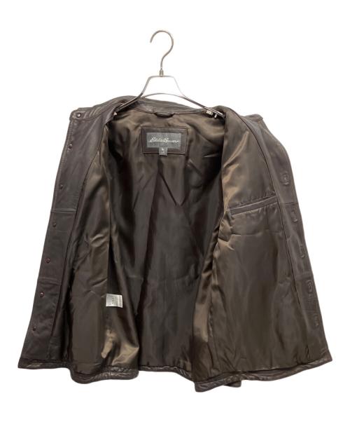 Eddie Bauer（エディーバウアー）Eddie Bauer (エディーバウアー) ラムレザージャケット ブラウン サイズ:Mの古着・服飾アイテム