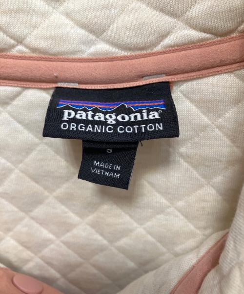 Patagonia（パタゴニア）Patagonia (パタゴニア) W's Organic Cotton Quilt Snap-T Pullover 長袖カットソー ホワイト サイズ:Sの古着・服飾アイテム