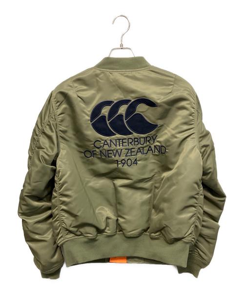 CANTERBURY OF NEWZEALAND（カンターベリーオブニュージーランド）CANTERBURY OF NEWZEALAND (カンターベリーオブニュージーランド) ディフェンダージャケット オリーブ サイズ:Lの古着・服飾アイテム
