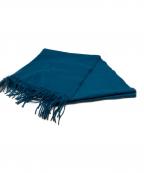 DAMA collectionダーマコレクション）の古着「DAMA collection 無地 カシミヤストール」｜ブルー