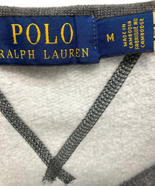 POLO RALPH LAUREN（ポロ・ラルフローレン）POLO RALPH LAUREN (ポロ・ラルフローレン) クルーネックスウェット グレー サイズ:Mの古着・服飾アイテム