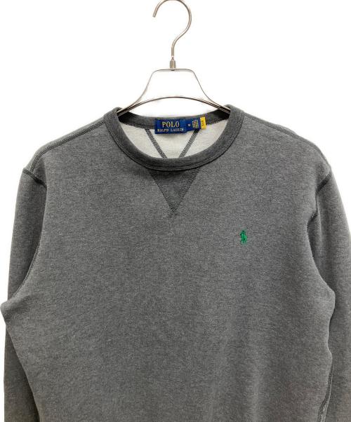 POLO RALPH LAUREN（ポロ・ラルフローレン）POLO RALPH LAUREN (ポロ・ラルフローレン) クルーネックスウェット グレー サイズ:Mの古着・服飾アイテム