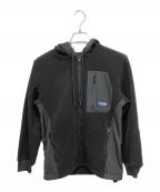 DIESELディーゼル）の古着「ブラック フリース ナイロンジャケット」｜ブラック