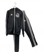 adidas×24karatsアディダス×トゥエンティーフォーカラッツ）の古着「adidas(アディダス)×24karats セットアップジャージ」｜ブラック