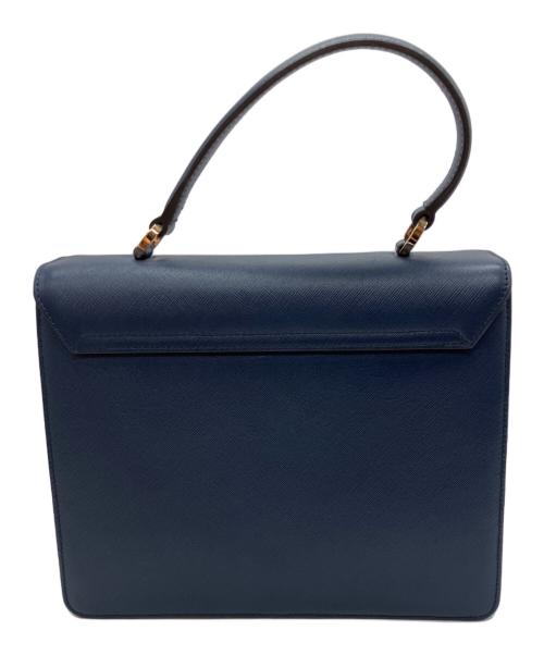 Salvatore Ferragamo（サルヴァトーレ フェラガモ）Salvatore Ferragamo (サルヴァトーレ フェラガモ) 2WAYショルダーバッグ EO-21C361 ネイビーの古着・服飾アイテム