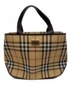 BURBERRYバーバリー）の古着「ノバ チェック ハンドバッグ」｜ベージュ