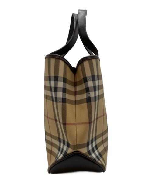 BURBERRY（バーバリー）BURBERRY (バーバリー) ノバ チェック ハンドバッグ ベージュの古着・服飾アイテム